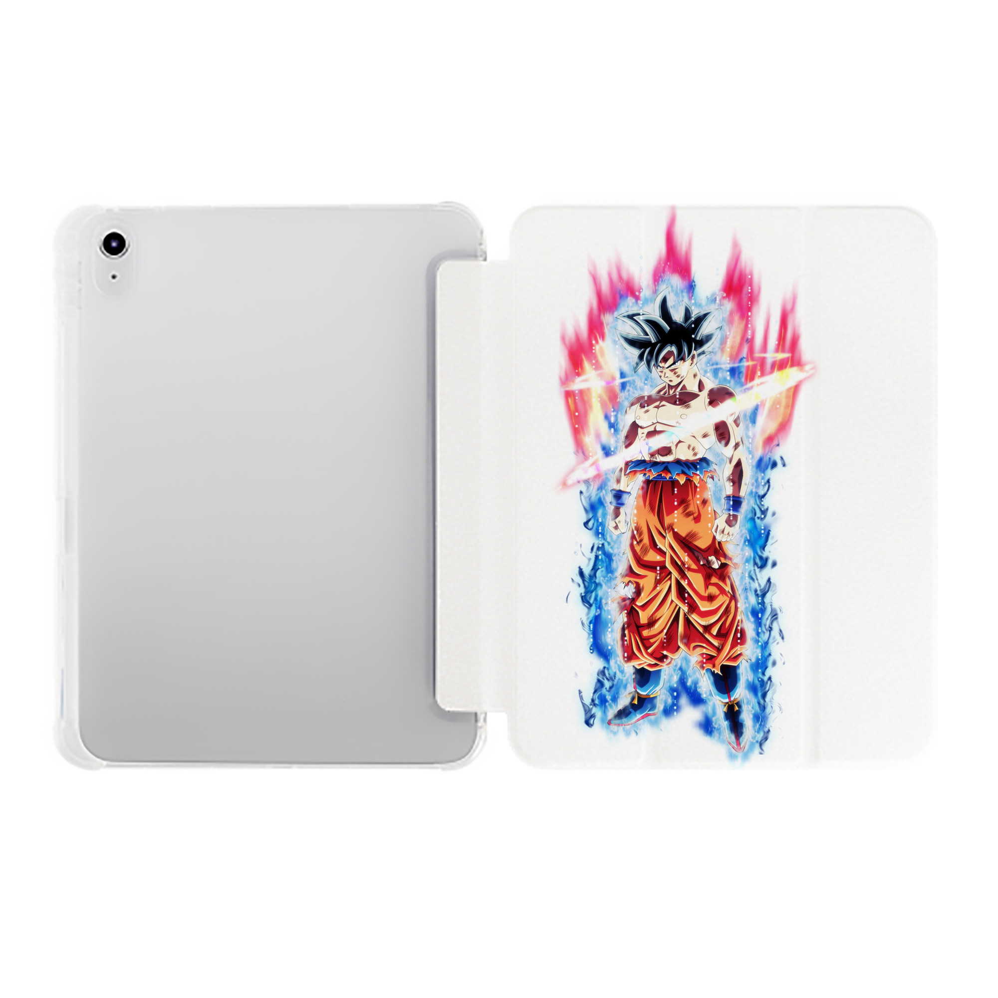 （画像用） ドラゴンボール 孫悟空（そん ごくう）Son Goku カカロット DRAGON BALL Kakarotto IPad ケース ペン収納付き 三つ折りスタンド PUレザー×シリコン 対応機種9.5/10.5/10.9インチ